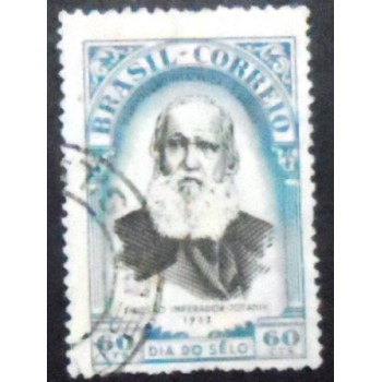Imagem similar à do selo postal de 1952 Cabeça Grande - Exp. Filatélica Nacional U