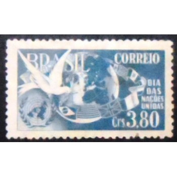 Imagem do selo postal de 1952 Dia das Nações Unidas N