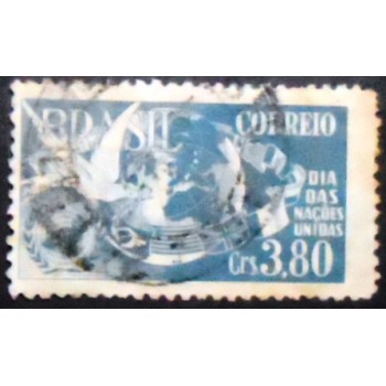 Imagem similar à do selo postal de 1952 Dia das Nações Unidas U