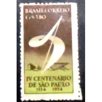 Imagem do selo postal de 1953 Símbolo 3,80 M