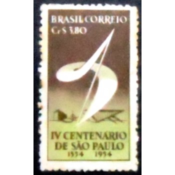 Imagem do selo postal de 1953 Símbolo 3,80 N