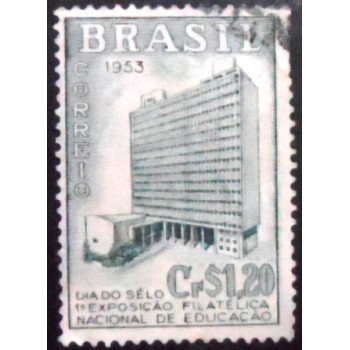 Imagem do selo postal de 1953 Dia do Selo U