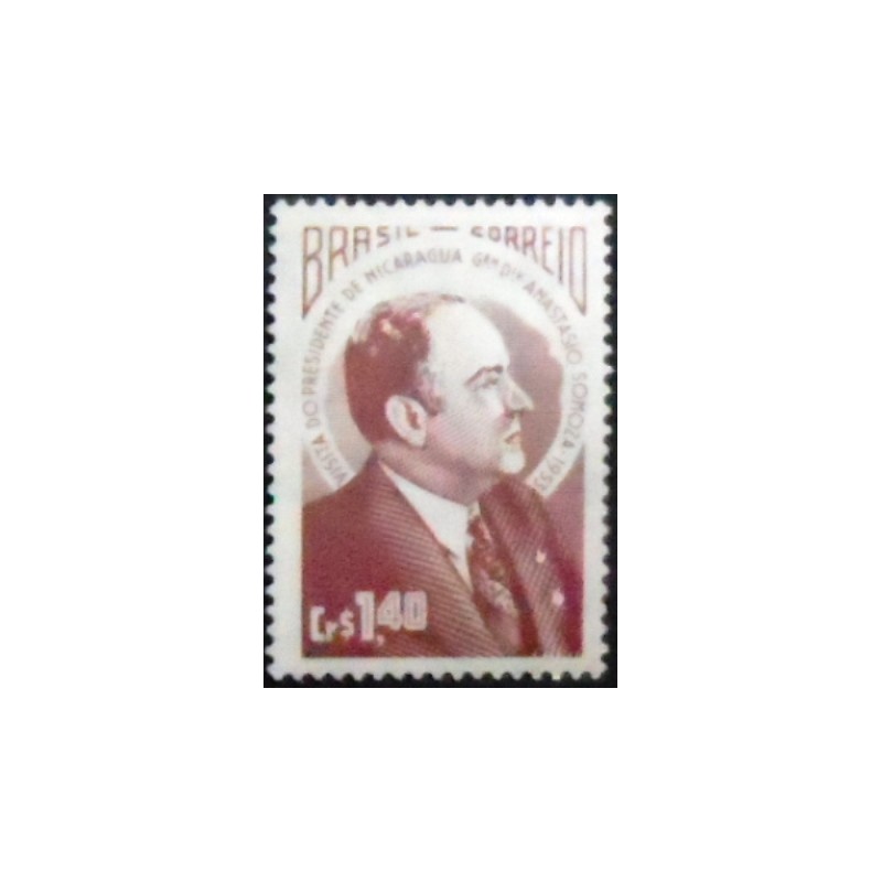 Selo postal de 1953 Anastácio Somoza M