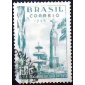 Selo postal de 1953 Centenário de Crato NCC