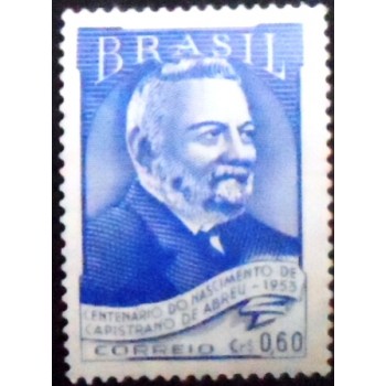 Selo postal de 1953  João Capistrano de Abreu 60 M