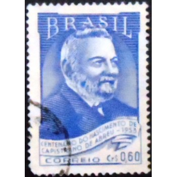 Imagem similar à do selo postal João Capistrano de U Abreu 60