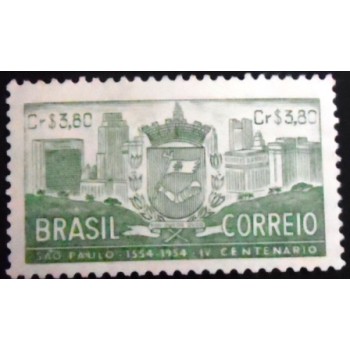 Imagem do selo postal do Brasil de 1954 Brasão de Armas M