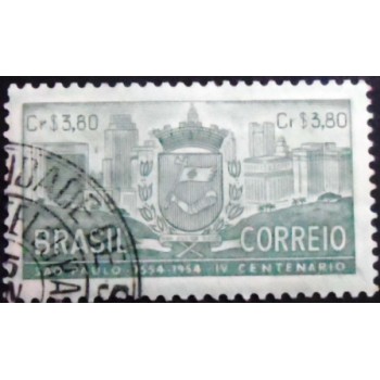 Imagem do selo postal do Brasil de 1954 Brasão de Armas MCC