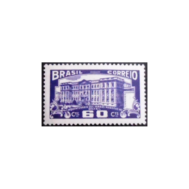 Imagem do selo postal do Brasil de 1954 Irmãos Maristas N