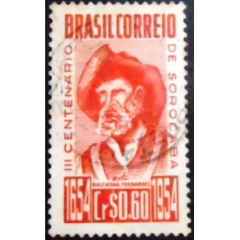 Imagem similar à do selo postal de 1954 Baltasar Fernandes U