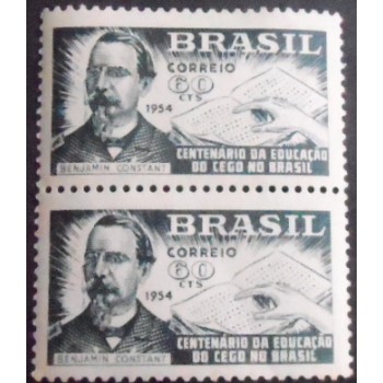 Imagem do par de selos de 1954 Benjamin Constant M