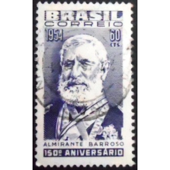 Imagem similar à do selo postal de 1954 Almirante Francisco Manoel Barroso da Silva U