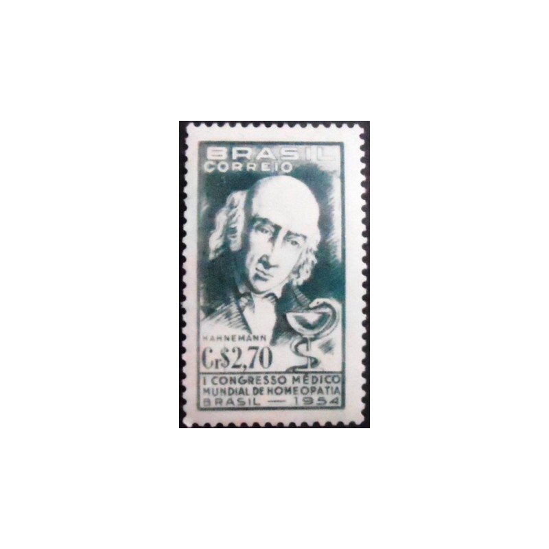 Imagem do selo postal de 1954 Christian Friedrich Samuel Hahnemann M