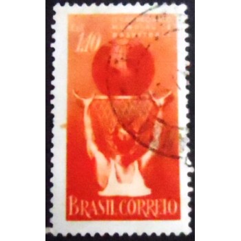 Imagem similar à do selo postal de 1954 Campeonato Mundial de Bola ao Cesto U