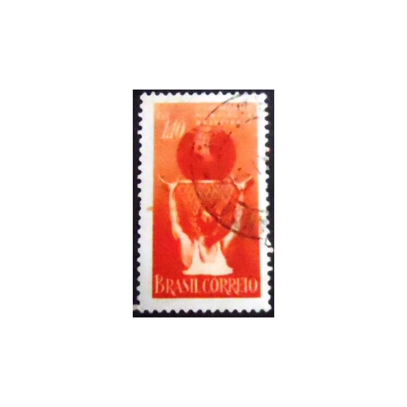 Imagem similar à do selo postal de 1954 Campeonato Mundial de Bola ao Cesto U