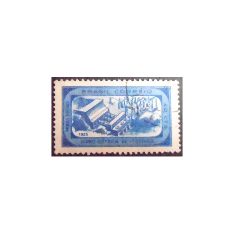 Imagem similar à do selo postal de 1955 Usina de Itutinga U