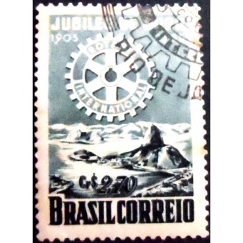 Imagem do selo postal de 1955 Aniversário Rotary Club MCC