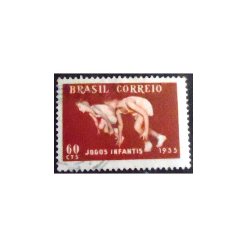 Imagem similar à do selo postal de 1955 5º Jogos Infantis U