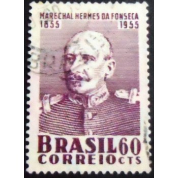 Imagem similar à do selo postal de 1955 Marechal Hermes da Fonseca U