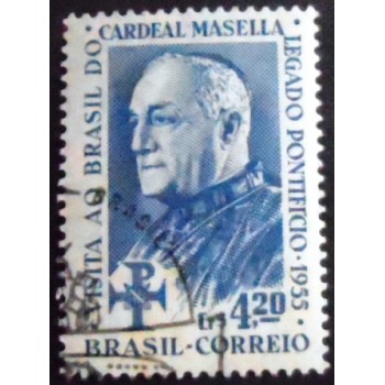 Imagem do selo postal do Brasil de 1955 Cardeal Masella MCC