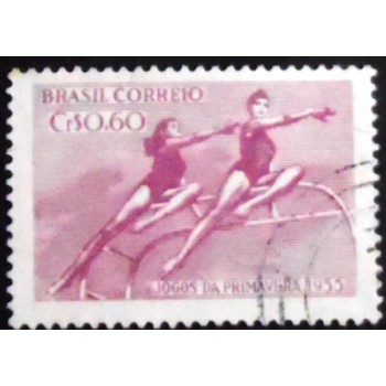 Imagem similar à do selo postal do Brasil de 1955 - Jogos da Primavera U