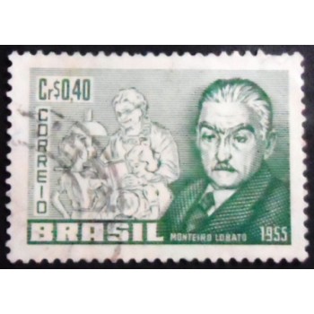 Imagem similar à do selo postal do Brasil de 1955 Monteiro Lobato U