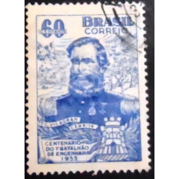 imagem similar ´do selo postal do Brasil de 1955 General Cabrita U