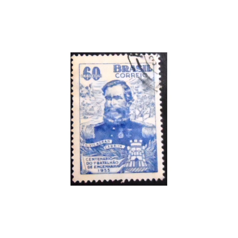 imagem similar ´do selo postal do Brasil de 1955 General Cabrita U