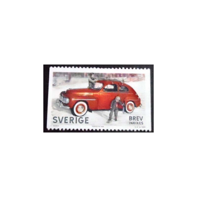 Imagem do selo postal da Suécia de 2009 Volvo PV444