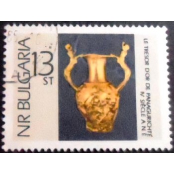 Imagem do selo postal da Bulgária de 1966 Amphor