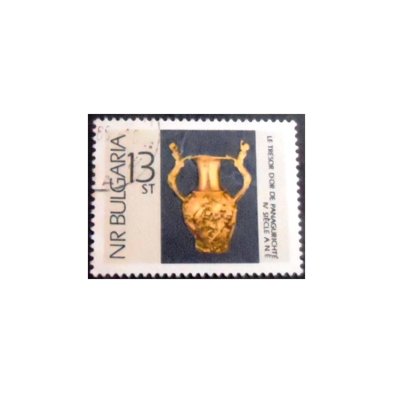 Imagem do selo postal da Bulgária de 1966 Amphor