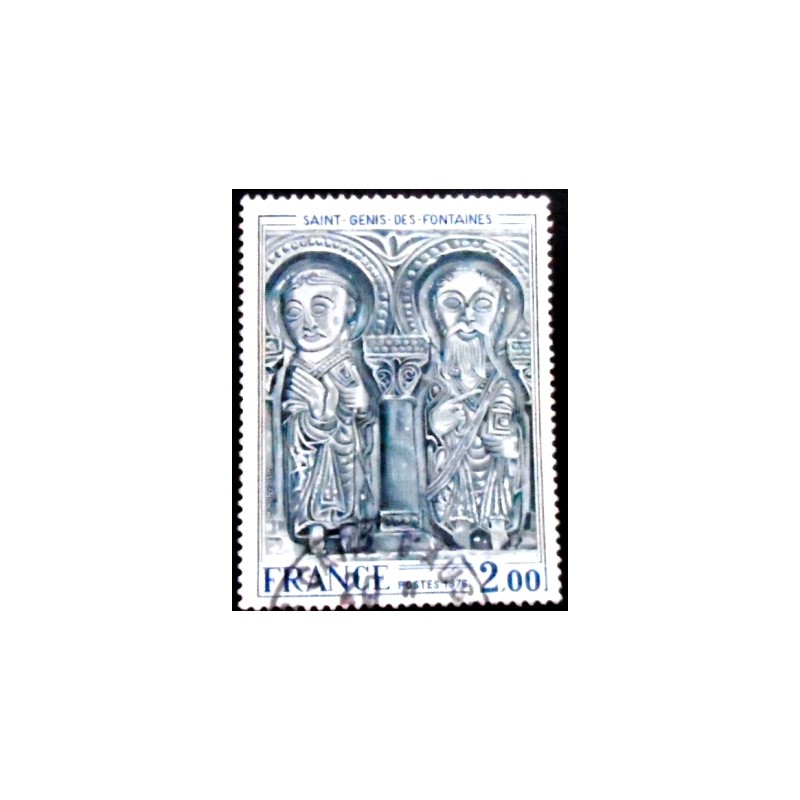 Imagem do selo postal da França 1976 Saint Genis des Fontaines U