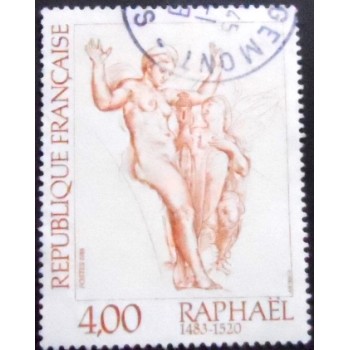 Imagem dp selo postal da França de 1983 Venus and Psyche