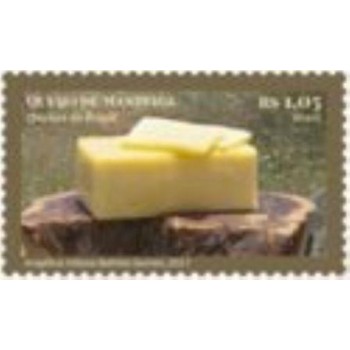 Imagem do elo postal do Brasil de 2021 Queijo de Manteiga M