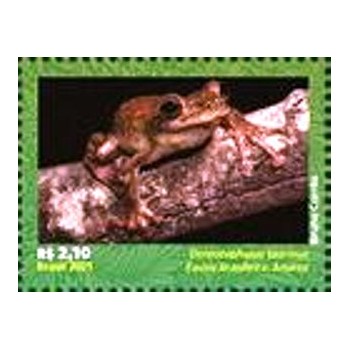 Imagem do Selo postal do Brasil de 2021 Osteocephalus taurinus