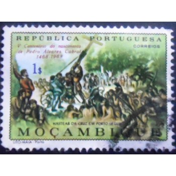 Imagem msimilar à do selo de Moçambique de 1968 Porto Seguro Brasil