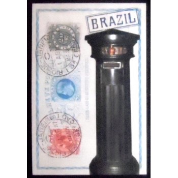 Imagem do cartão postal do Brasil de 2021 Pillar Box