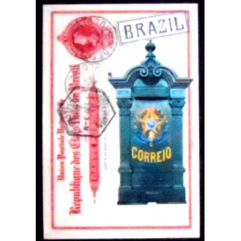 Imagem do Cartão postal do Brasil de 2021 Mailboxes Republic