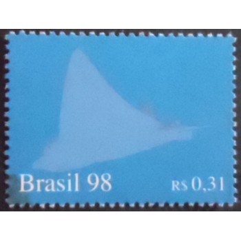 Imagem do selo postal do Brasil de 1998 Raia M