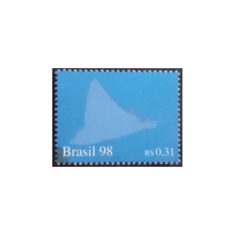 Imagem do selo postal do Brasil de 1998 Raia M