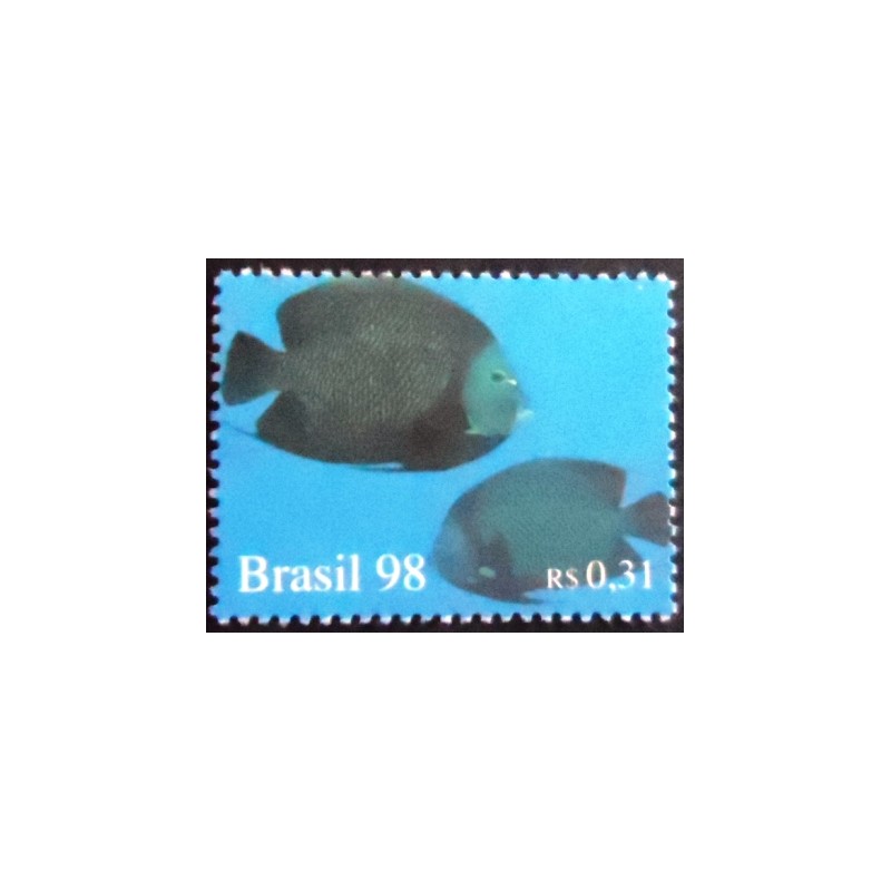 Imagem do selo postal do Brasil de 1998 Ocean Life M