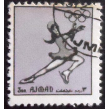 Imagem do selo postal do Ajman de 1972 Olympic Games 1