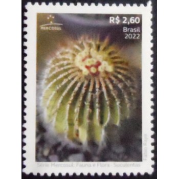 Imagem do selo postal do Brasil de 2022 Uebelmannia pectinifera