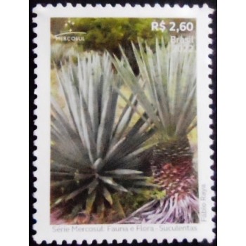 Imagem do selo postal do Brasil de 2022 Agave sisalana