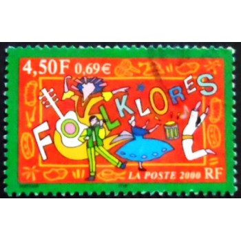Imagem do selo da França de 2000 Folklore