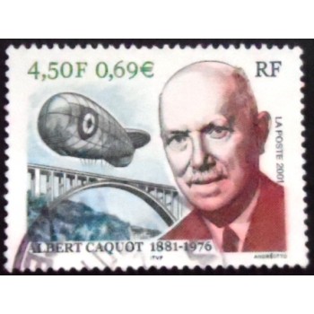 Imagem do selo da França de 2001 Albert Caquot