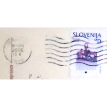 Imagem do Cartão postal da Eslovênia de 2006 Kinolosko Drustvo Trbovlje - selo