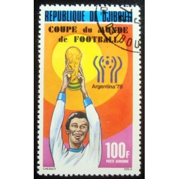 Imagem do selo postal de Djibouti de 1978 WC 1978 Argentina MCC