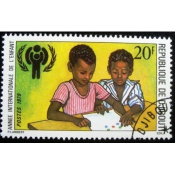 Imagem do selo postal de Djibouti 1979 International Year of the Child NCC