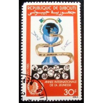 Imagem do selo postal de Djibouti 1985 Youth Symbol 30 MCC